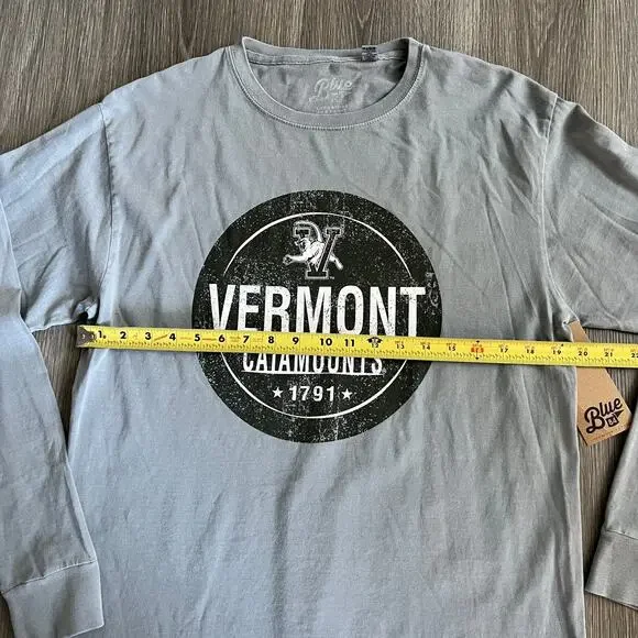 NWT Vermont Catamounts Long Sleeved T-Shirt Size M - Picture 4 of 6